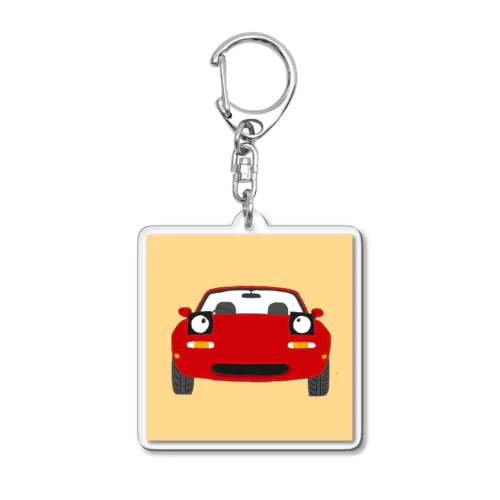 かわいいオープンカーくん Acrylic Key Chain