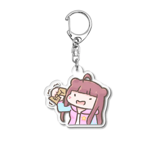 飛車を握りつぶす綾ちゃん Acrylic Key Chain