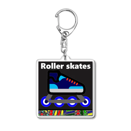 Roller skates；ローラースケート Acrylic Key Chain