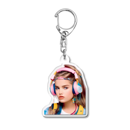 ヘッドフォンガール2 Acrylic Key Chain