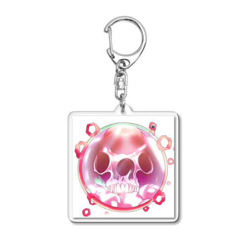 Abstract Poison Acrylic Key Chain