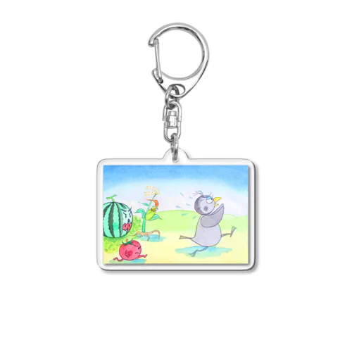 ファンタジー物語ピピのつばさ　(いたずらカラスのリルレ) Acrylic Key Chain