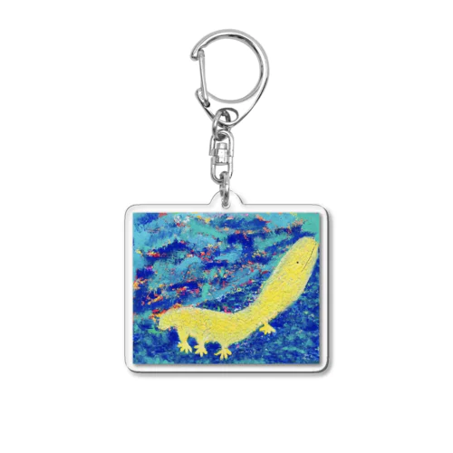 月になったオオサンショウウオ🌕 Acrylic Key Chain