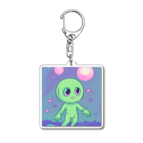 Cosmic Invader Acrylic Key Chain