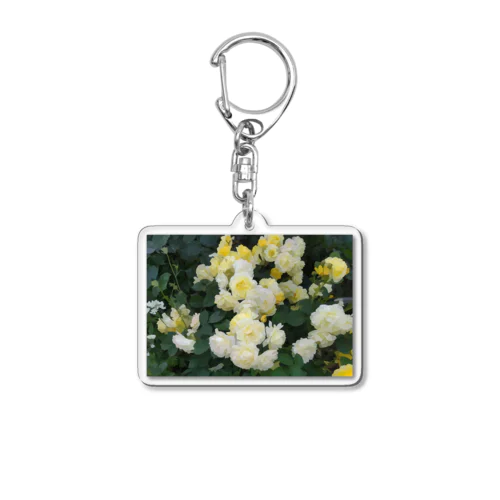 黄色い薔薇の花 Acrylic Key Chain