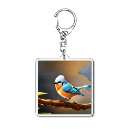 青い鳥の幻想 Acrylic Key Chain