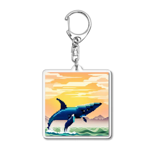 ドット絵キュートホエールコレクション Acrylic Key Chain