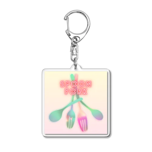 spoon＆fork Acrylic Key Chain