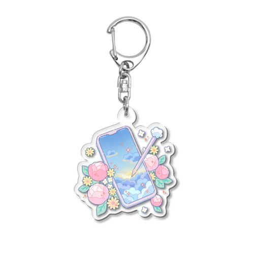 Drawing Acrylic Key Chain