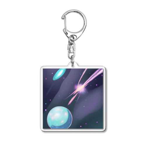 Comet Acrylic Key Chain