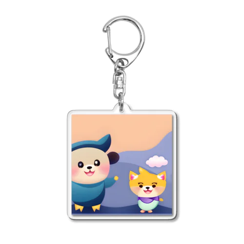 可愛い癒しキャラクター Acrylic Key Chain