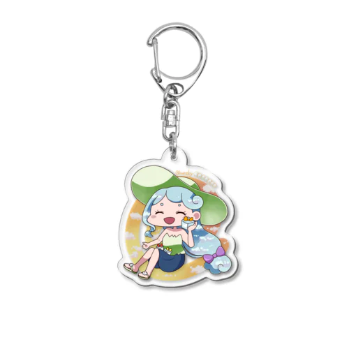 でふぉかわBlueskyちゃん(ミリオン) Acrylic Key Chain