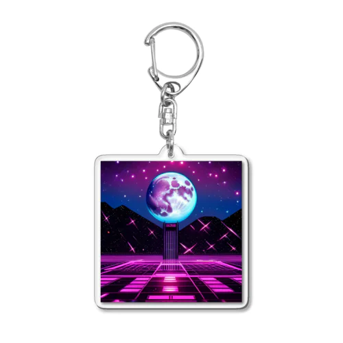 【デジタルムーン】 Acrylic Key Chain