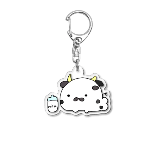 うしあざらしのばぶたん Acrylic Key Chain