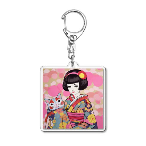 着物ガール  Acrylic Key Chain