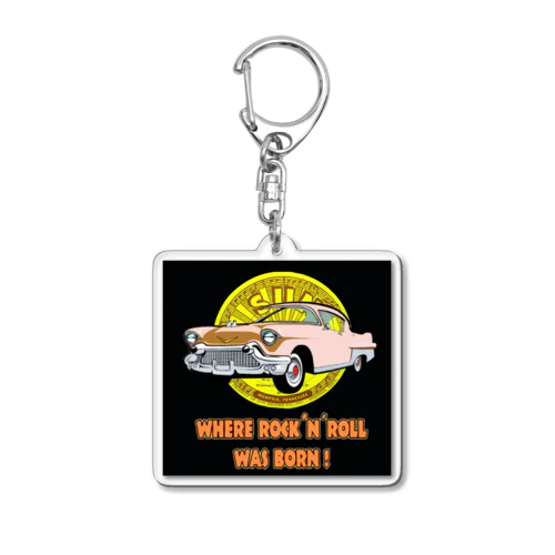 50’ｓ Ｒｏｃｋ＆Ｒｏｌｌ Acrylic Key Chain