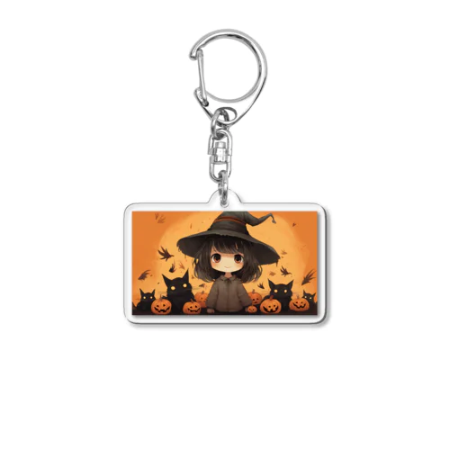 魔女っ子MEGU ハロウイン風 Acrylic Key Chain