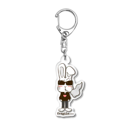 fragile rabbit Acrylic Key Chain