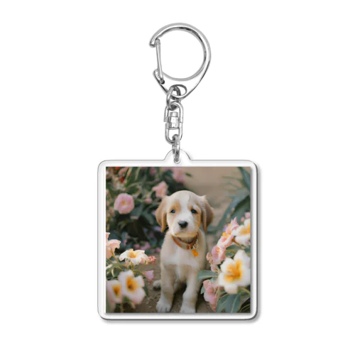 癒しの子犬グッズ Acrylic Key Chain