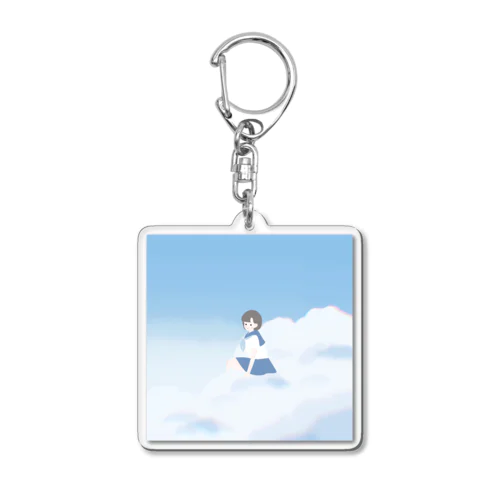 くものうえ Acrylic Key Chain