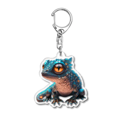 Glowing Lizard Acrylic Key Chain