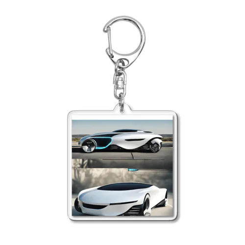 未来カーの写真風グッズ Acrylic Key Chain
