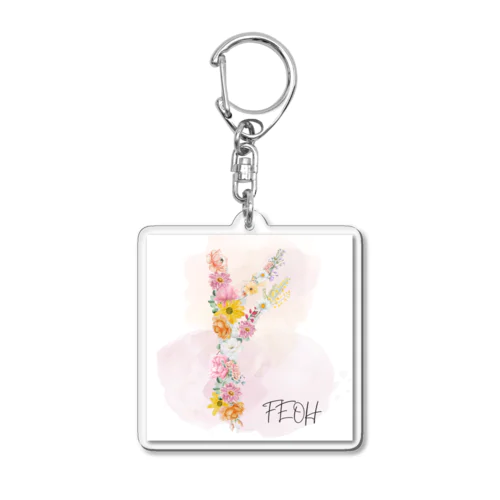 FEOH_flower Acrylic Key Chain
