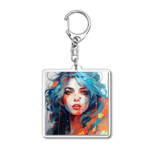 絵画風の美女（アリアのたそがれ） Acrylic Key Chain