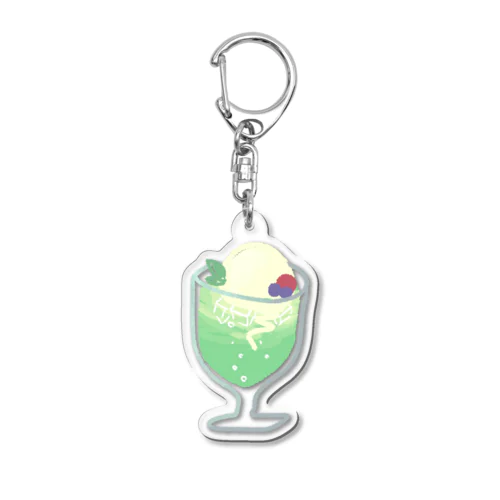 ゆるゆるクリームソーダ Acrylic Key Chain