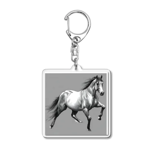 駆ける馬 Acrylic Key Chain