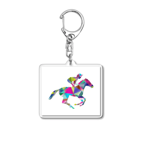 うま　chromatic Acrylic Key Chain