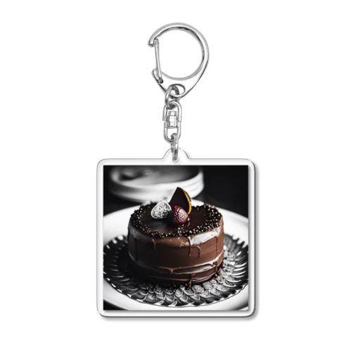 海外風チョコレートケーキ Acrylic Key Chain