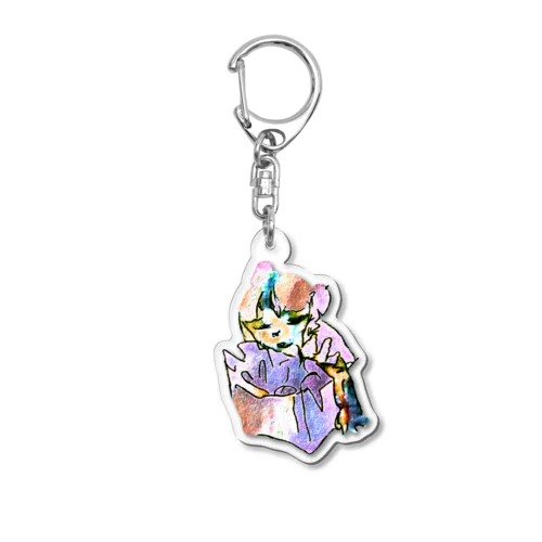 飼いたいけど飼えない Acrylic Key Chain