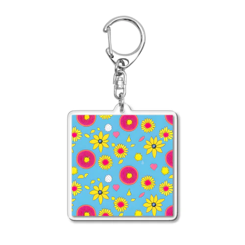 flower Acrylic Key Chain