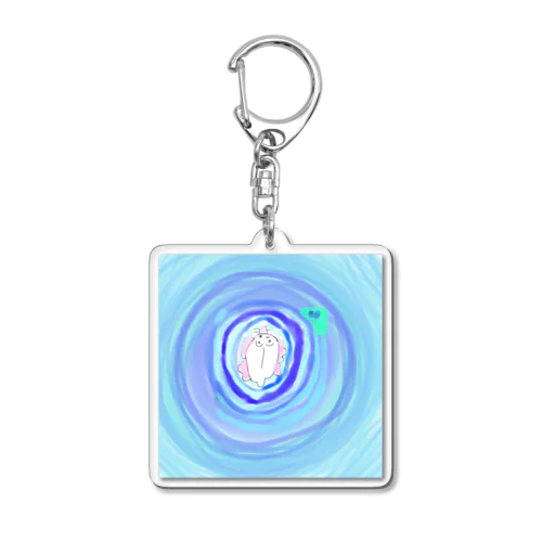 シロくん Acrylic Key Chain