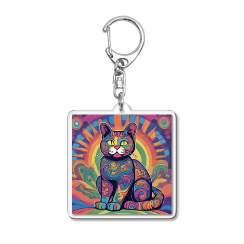 招き猫 Acrylic Key Chain