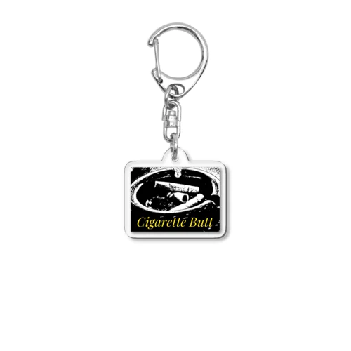 Cigarette Butt Acrylic Key Chain