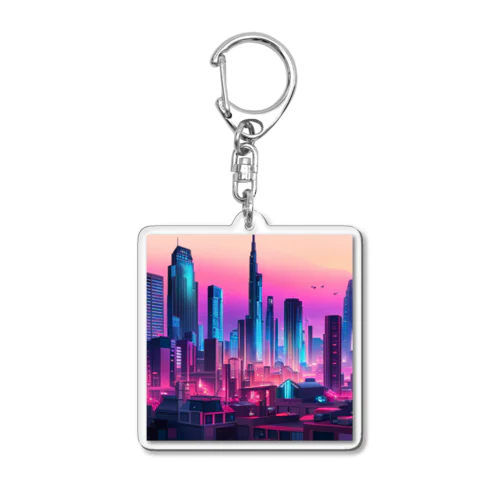 未来都市の視線　～Gaze of the Future City～ Acrylic Key Chain
