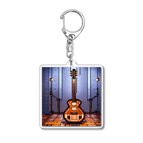 ドット絵のペダルスチールギター Acrylic Key Chain