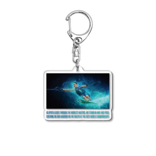 Warrior on the water Acrylic Key Chain