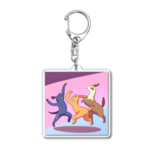 アニマルダンス Acrylic Key Chain