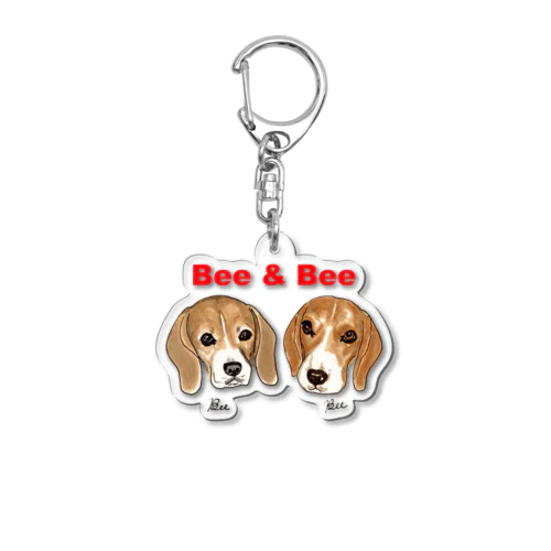 Bee＆Beeちゃん☆似顔絵シリーズ Acrylic Key Chain