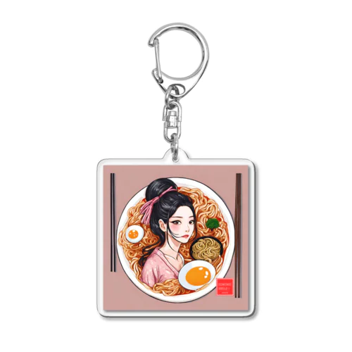 KIMONO GIRLS 華 ramen Acrylic Key Chain