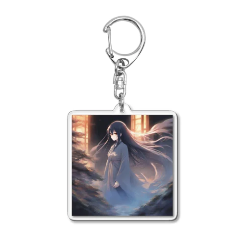 着物少女 Acrylic Key Chain