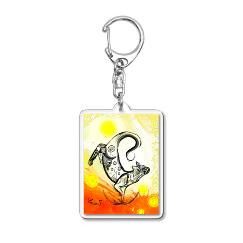 秋猫 Acrylic Key Chain