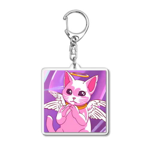 天使な猫ちゃん Acrylic Key Chain