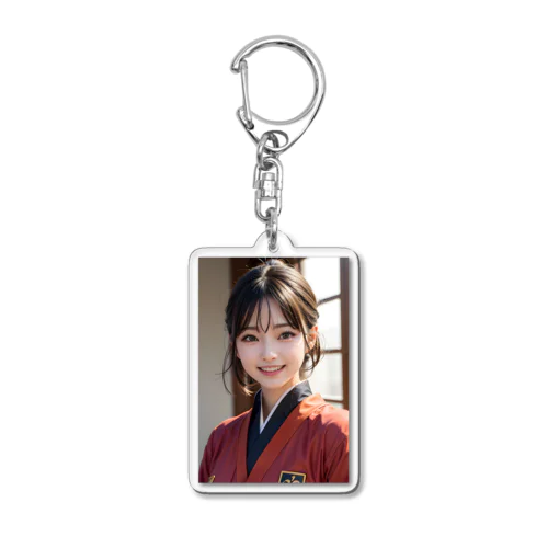 優しく微笑む町娘 Acrylic Key Chain