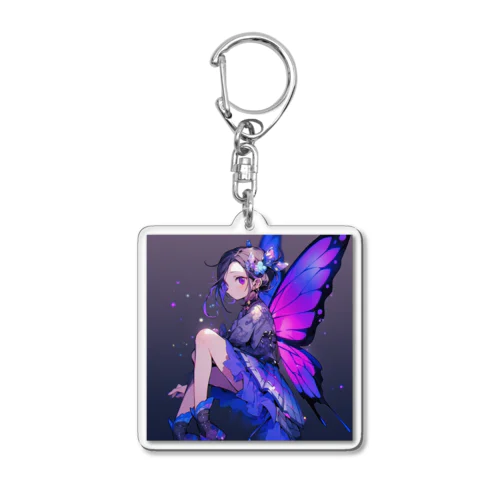 夜空には星が満ちていた。 それは、彼と彼女が初めて出会った夜だった。 Acrylic Key Chain