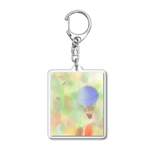 頬を赤らめる森 Acrylic Key Chain