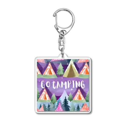 カラフルテントでGO CAMPING アクリルキーホルダー